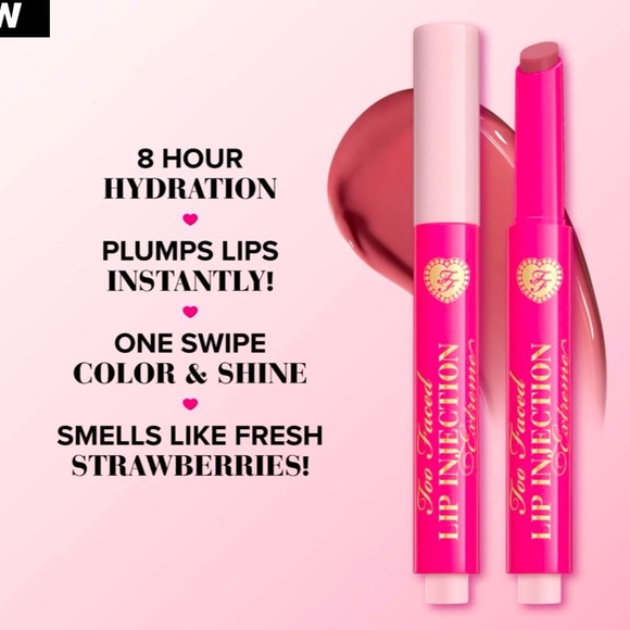 TOO FACED Lip Injection Extreme Plumping Clicks Lip Gloss - on pointe cherry red - Picture 3 of 4